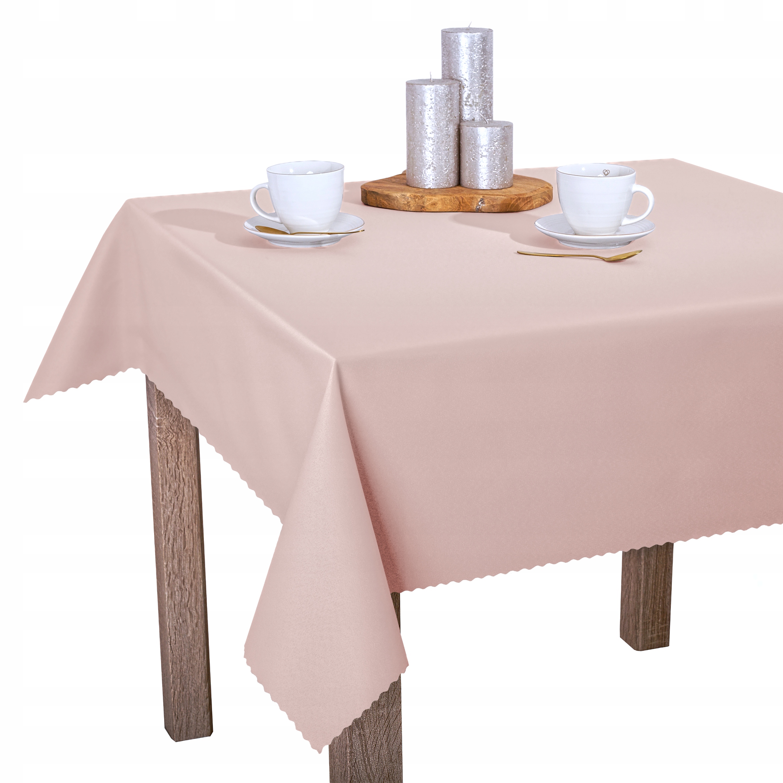 Ubrus odolný proti skvrnám Invitta Hladký Laura Pudrová Růžová U3 140x430 cm