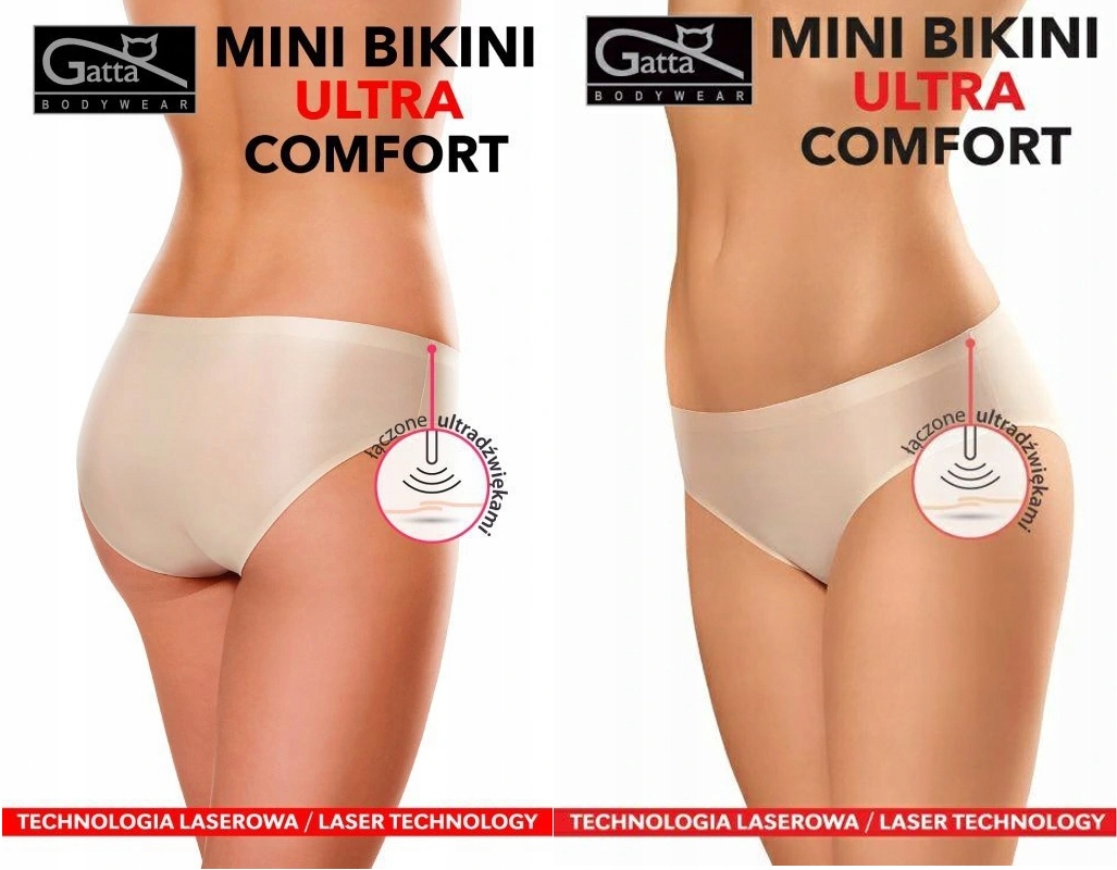 3X GATTA BEZSZWOWE MAJTKI ULTRA COMFORT NATURAL L Kolor dominujący beże i brązy