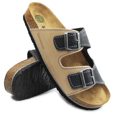 Pánské pantofle na letní dovolenou z přírodní kůže Dr. brinkmann 43