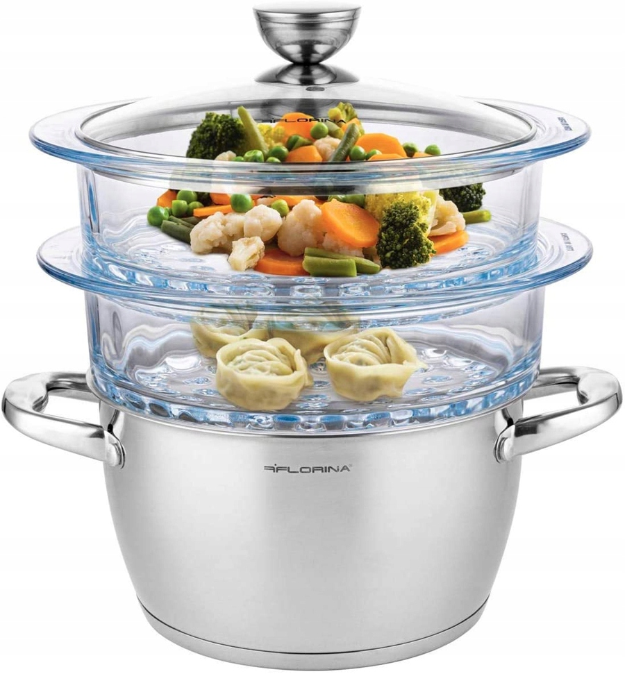 GARNEK DO GOTOWANIA WARZYWA NA PARZE PAROWAR SZKLANY 2,5L Stan opakowania oryginalne