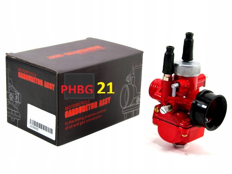 Gaźnik Red Phbg 21 ręczne ssanie AM6 70 80