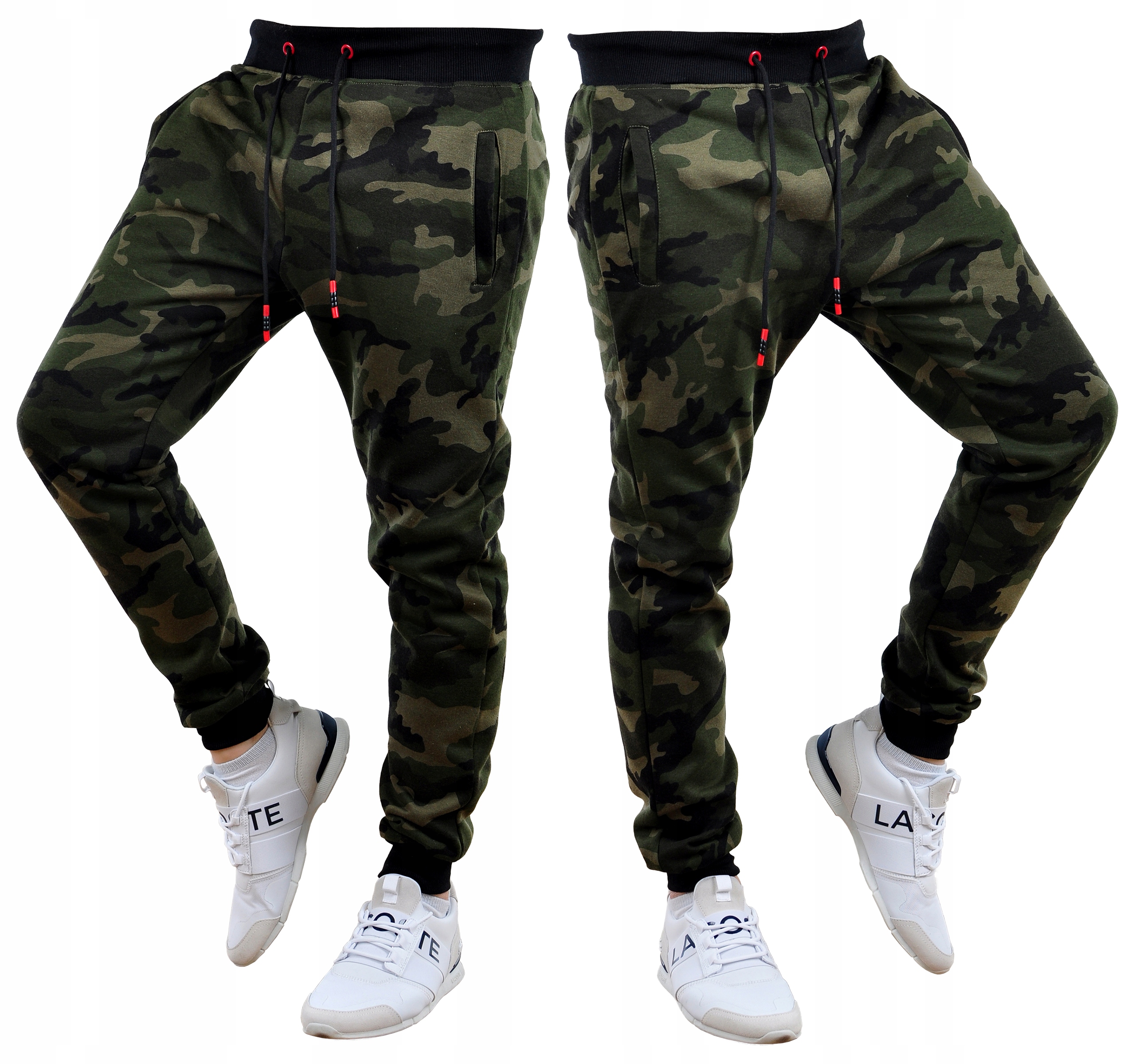 

KZ15 r. XL Męskie Spodnie Dresowe Joggery Gładkie