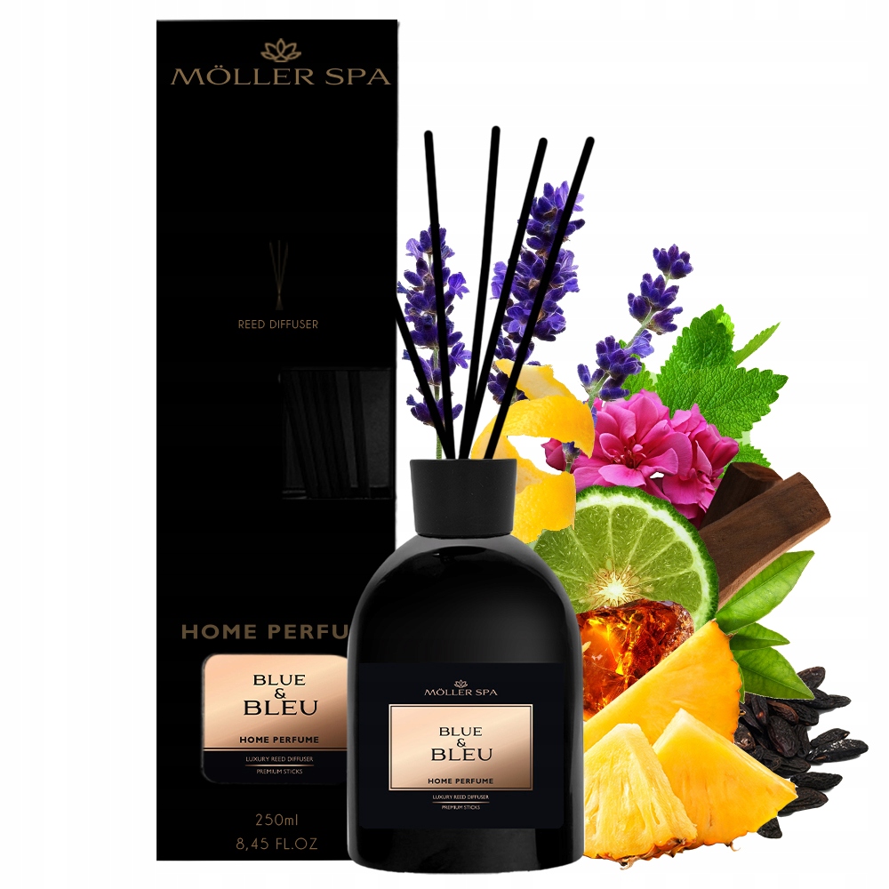 Levně Difuzér Bleu Men 250 ml Tyčinky Luxusní a dlouhotrvající vůně do domácnosti