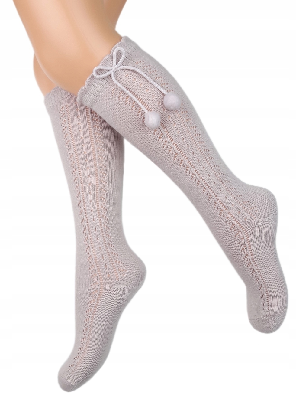 

Katamino Różowe Ażurowe Podkolanówki 32-34 9-10LAT