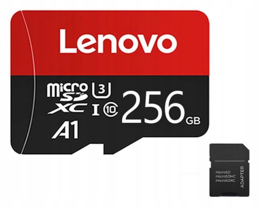 Karta pamięci Lenovo micro SDXC 256GB U3 A1 C10 Typ karty SDXC