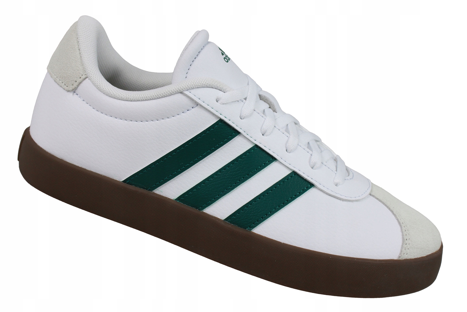 Adidas VL Court 3.0 K KK2261 Buty Trampki Tenisówki Białe Zielone