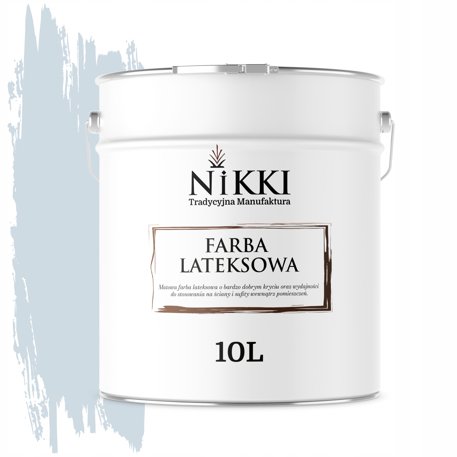 Latexová Farba Na Steny, Odtien Biela Sivá Platinová Svetlá H0668 10L Matná