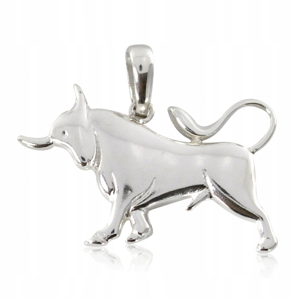 DUŻY WISIOREK ZNAK ZODIAKU BYK SREBRO 925
