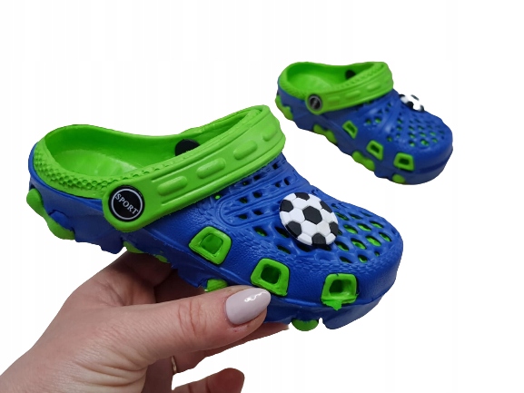 

Dziecięce klapki kroksy dla chłopca niebieskie 28