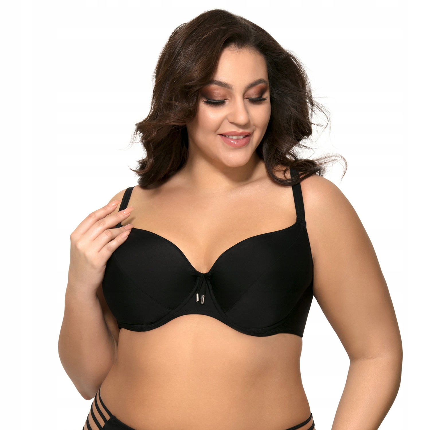 Plavková podprsenka Ava SK-113 černá měkká 75E