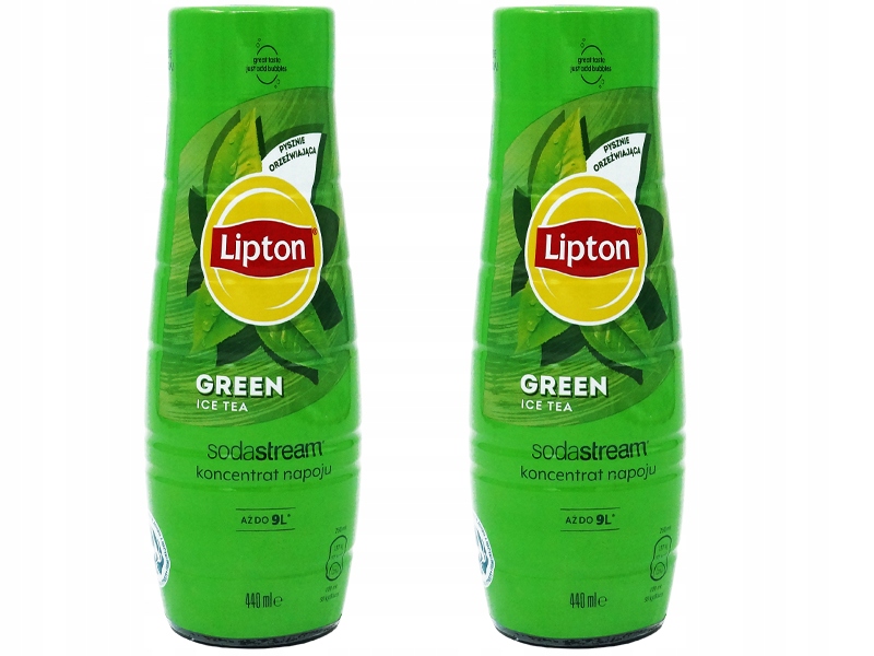 6x SYROP SODASTREAM LIPTON GREEN ICE TEA DO SATURATORA 9L NAPOJU z 440ml Marka SodaStream