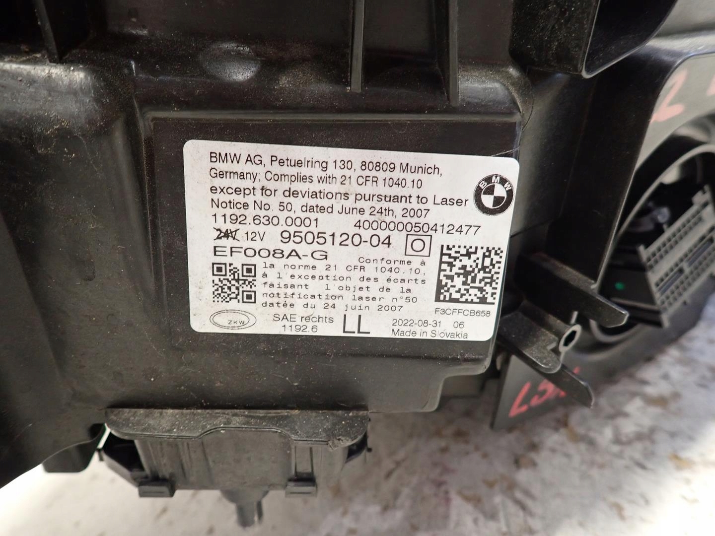 light front front right BMW 4 G22 G23 G26 G80 LASER 2020- 9505120-04