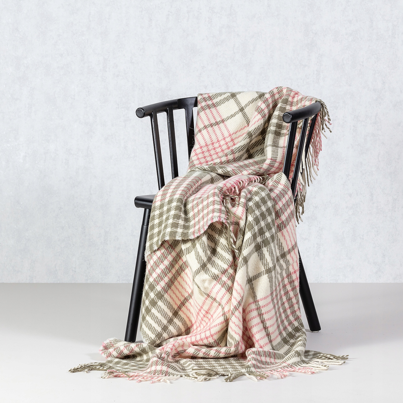 Dekoria Pled Zélandia 140x200 cm khaki/old zelená