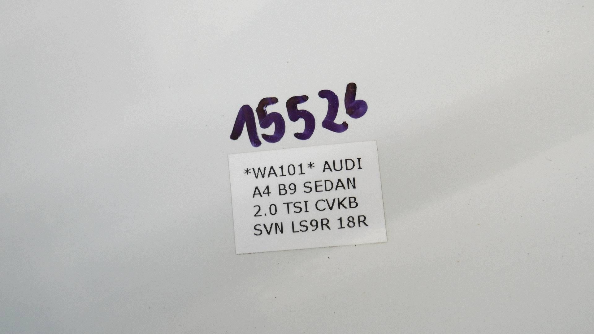 bumper rear part rear AUDI A4 B9 8W LS9R sedan KOMPLET