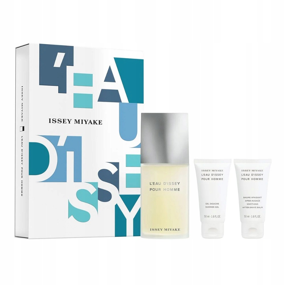 Issey Miyake L`eau D`issey Edt 125 ml Gel 50 ml Balzám Po Holení 50 ml