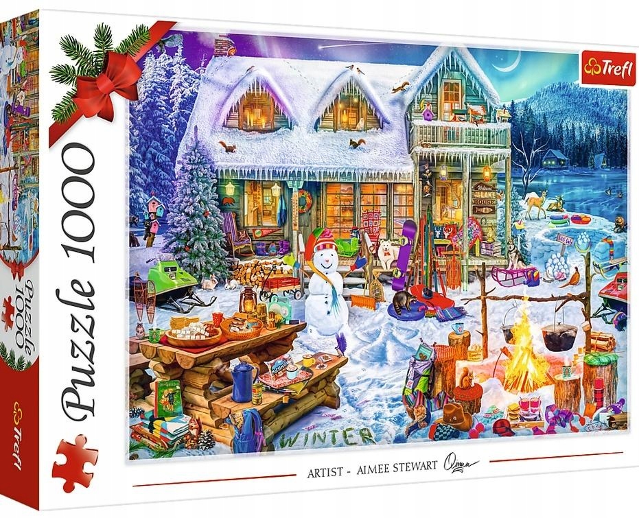 PUZZLE 1000 XMAS ZIMOWY CZAS TREFL