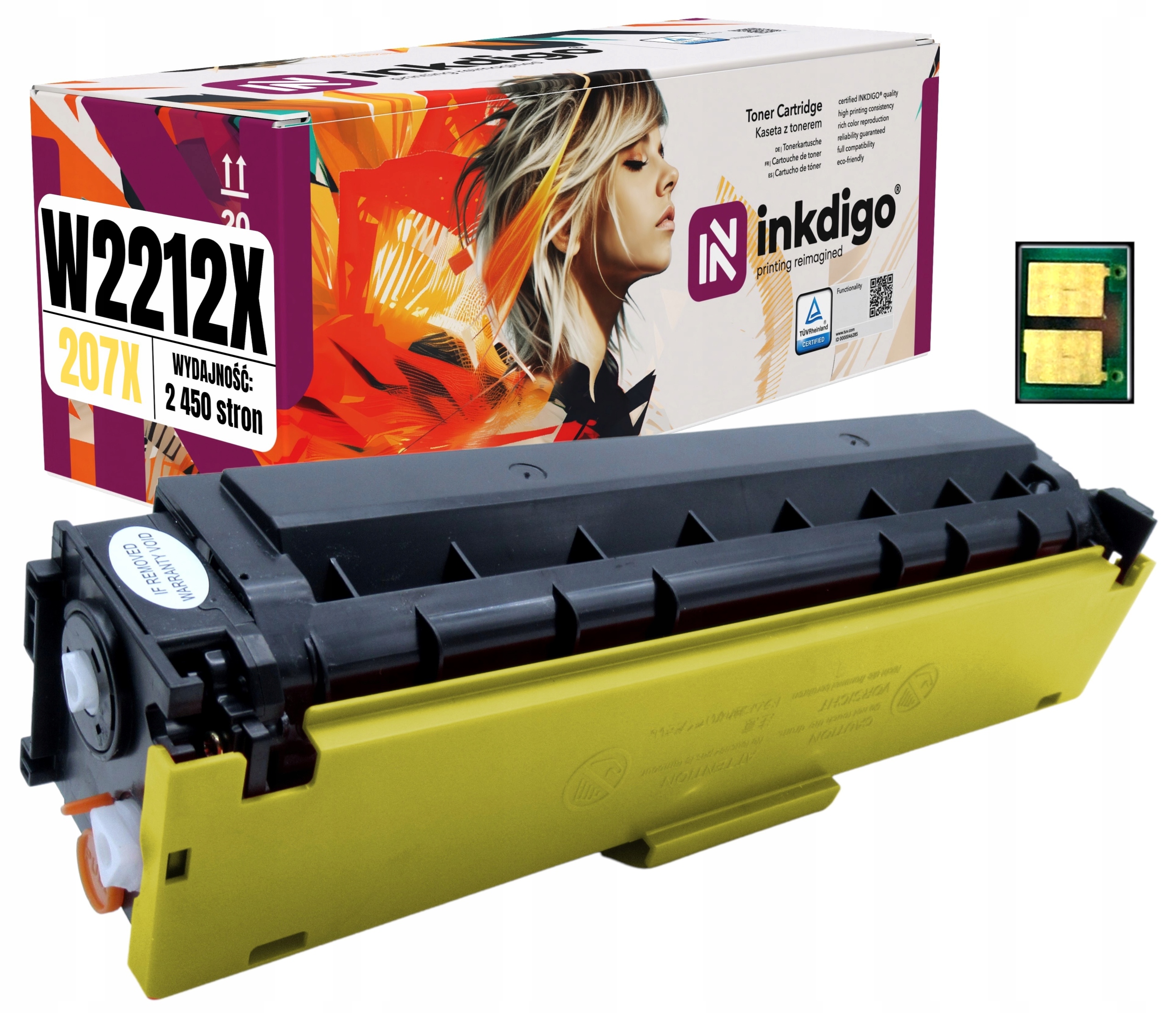 Toner pro Hp W2212X LaserJet M255 M282 M283 S Čipem