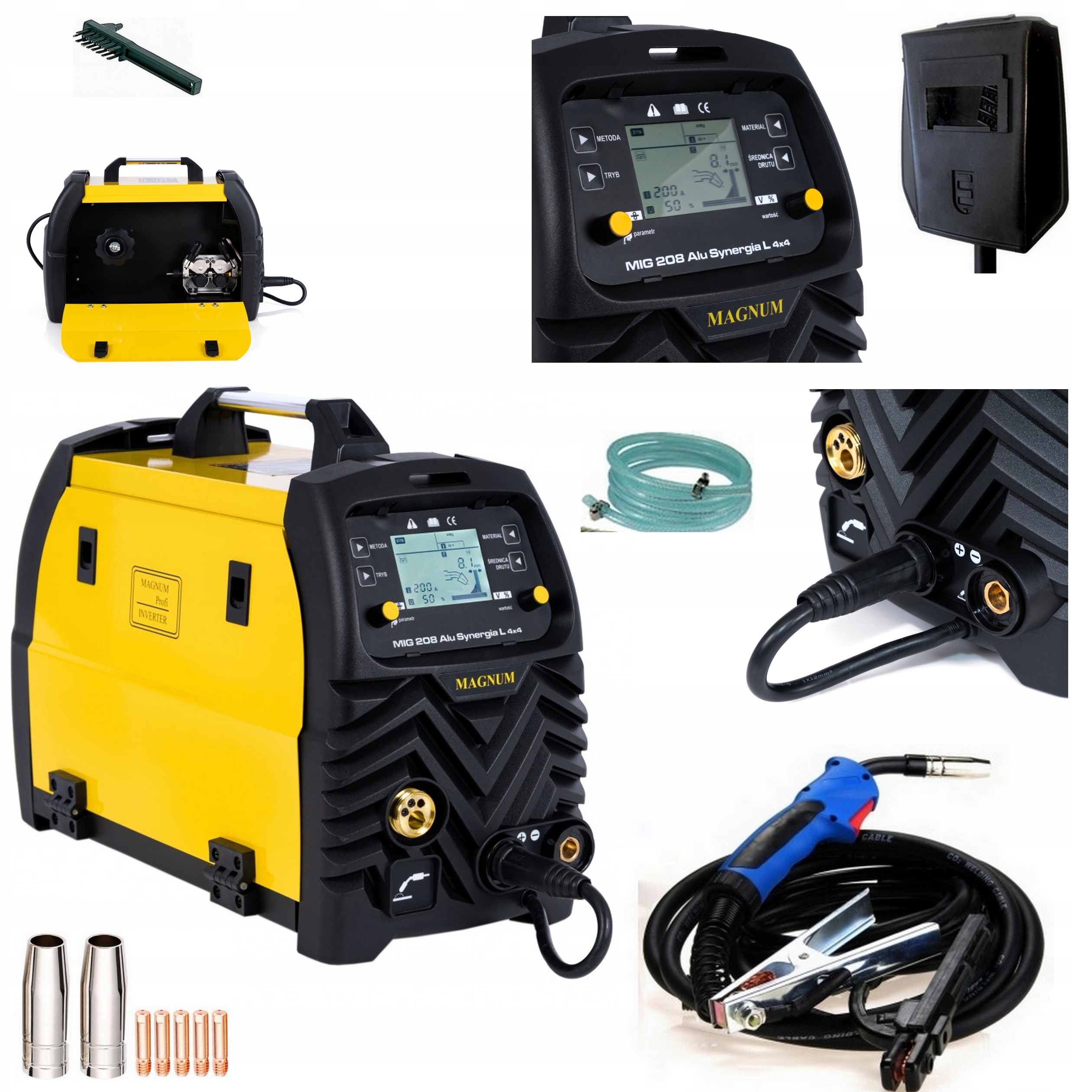 Spawarka Migomat Magnum 208 Alu synergia L 4x4 Mig/mag 200A