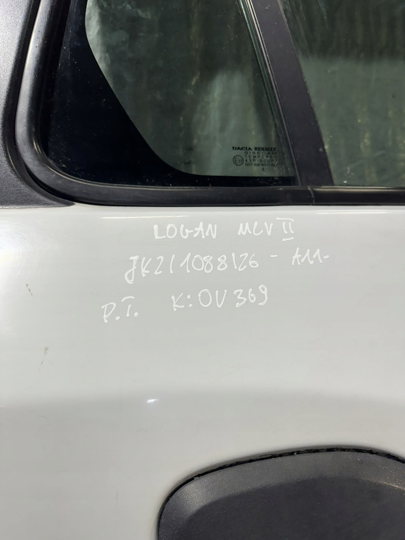 tür rechts heck DACIA LOGAN MCV II KOMBI OV369