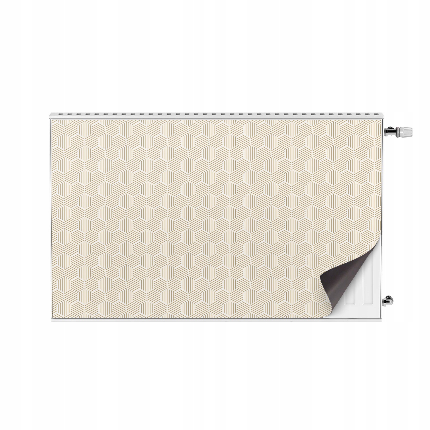 S foto magnet na radiátor 100x60 Pětiúhelník čára