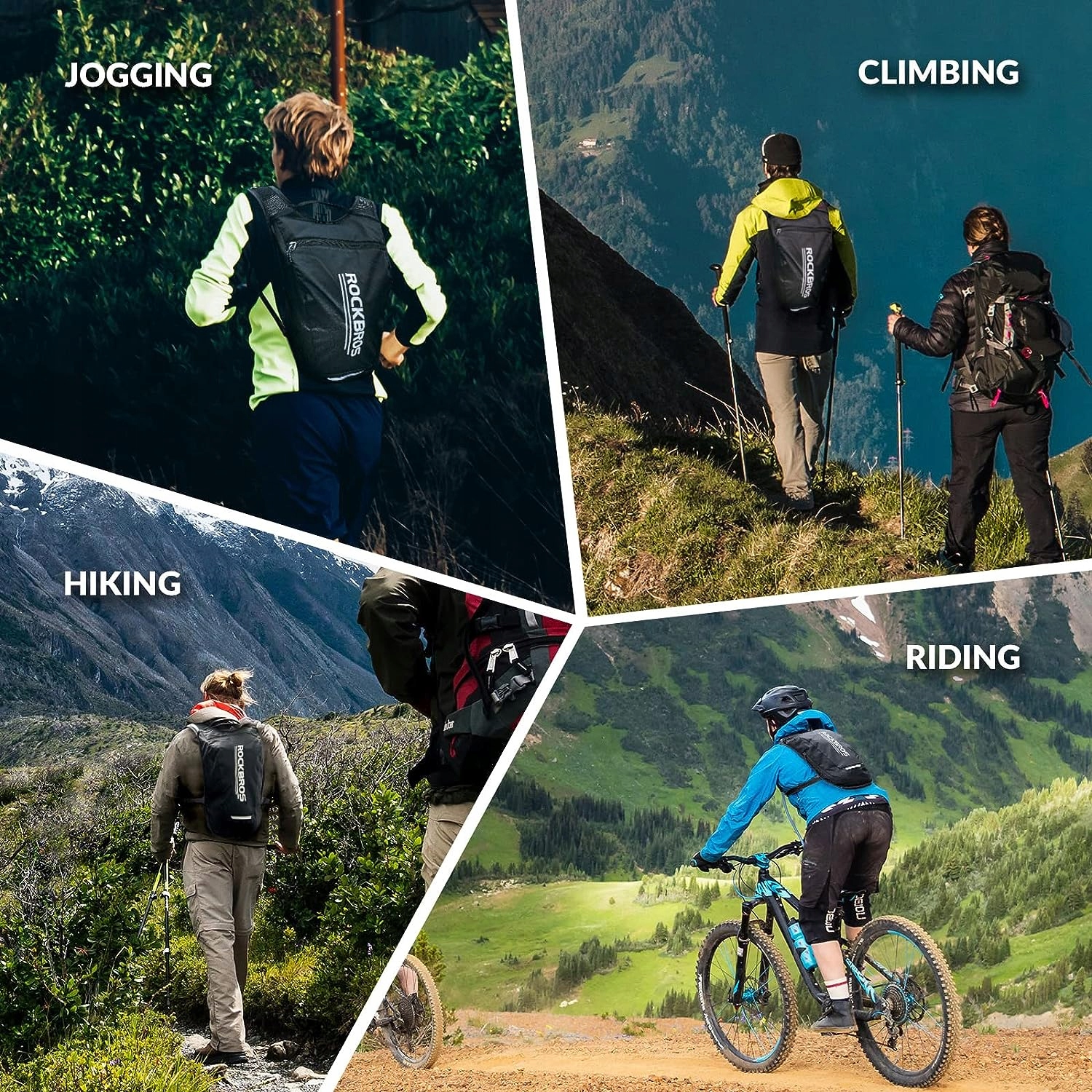 ROCKBROS Plecak Rowerowy Z Systemem Nawadniania Ultralekki Pojemność 2 l