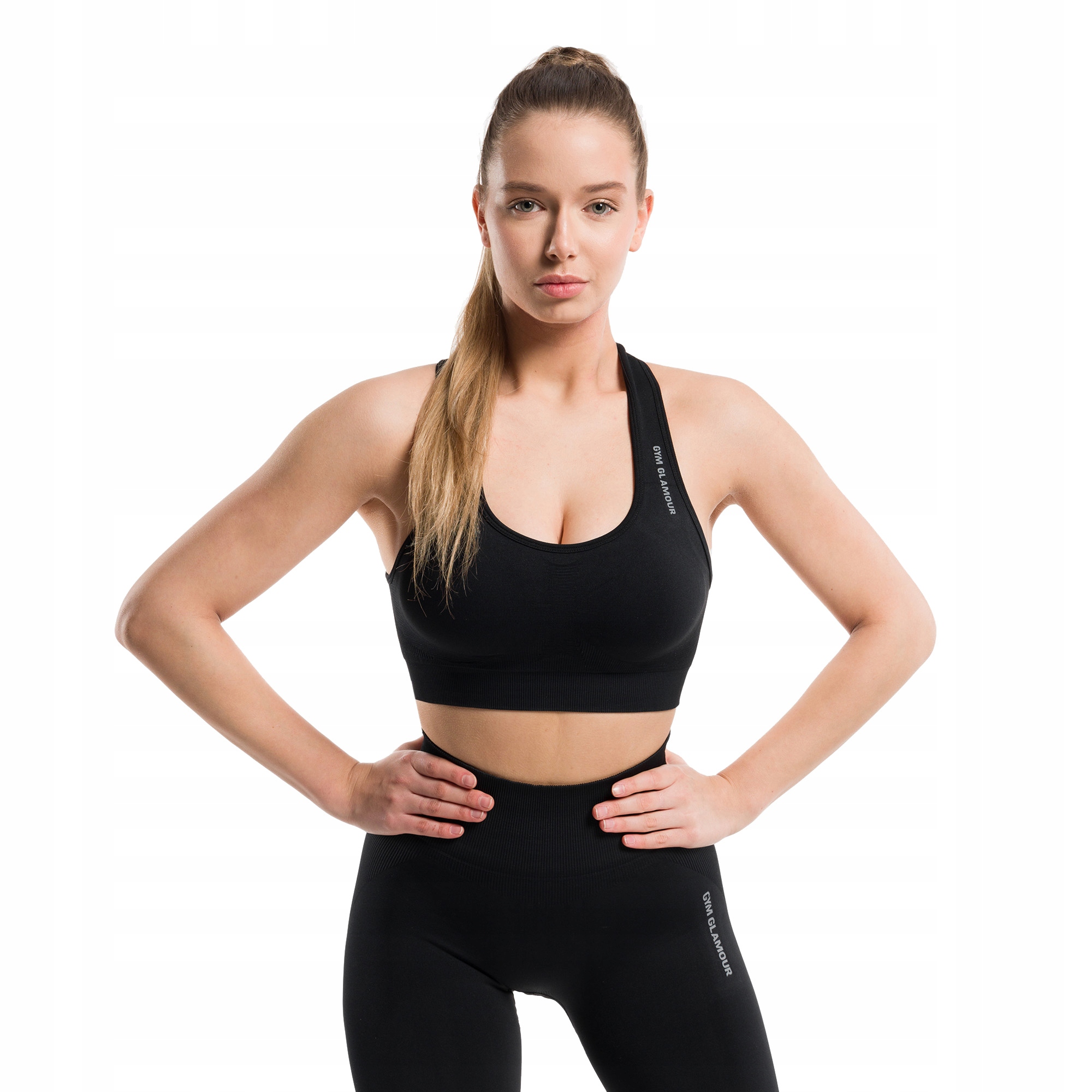 

Biustonosz fitness Gym Glamour Compress Black 458