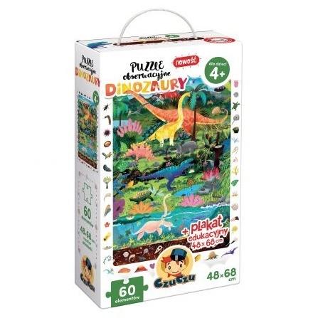 

Puzzle obserwacyjne CzuCzu Dinozaury 60 el. 490944
