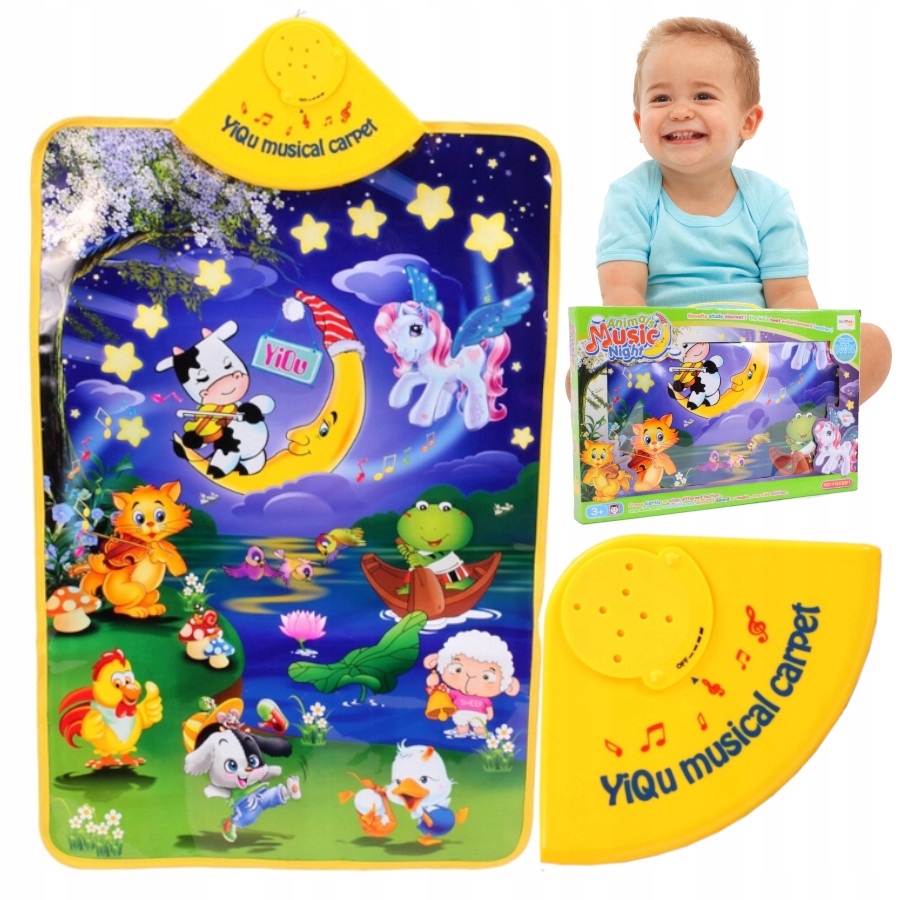 

Duża mata edukacyjna interaktywna odgłosy zwierząt