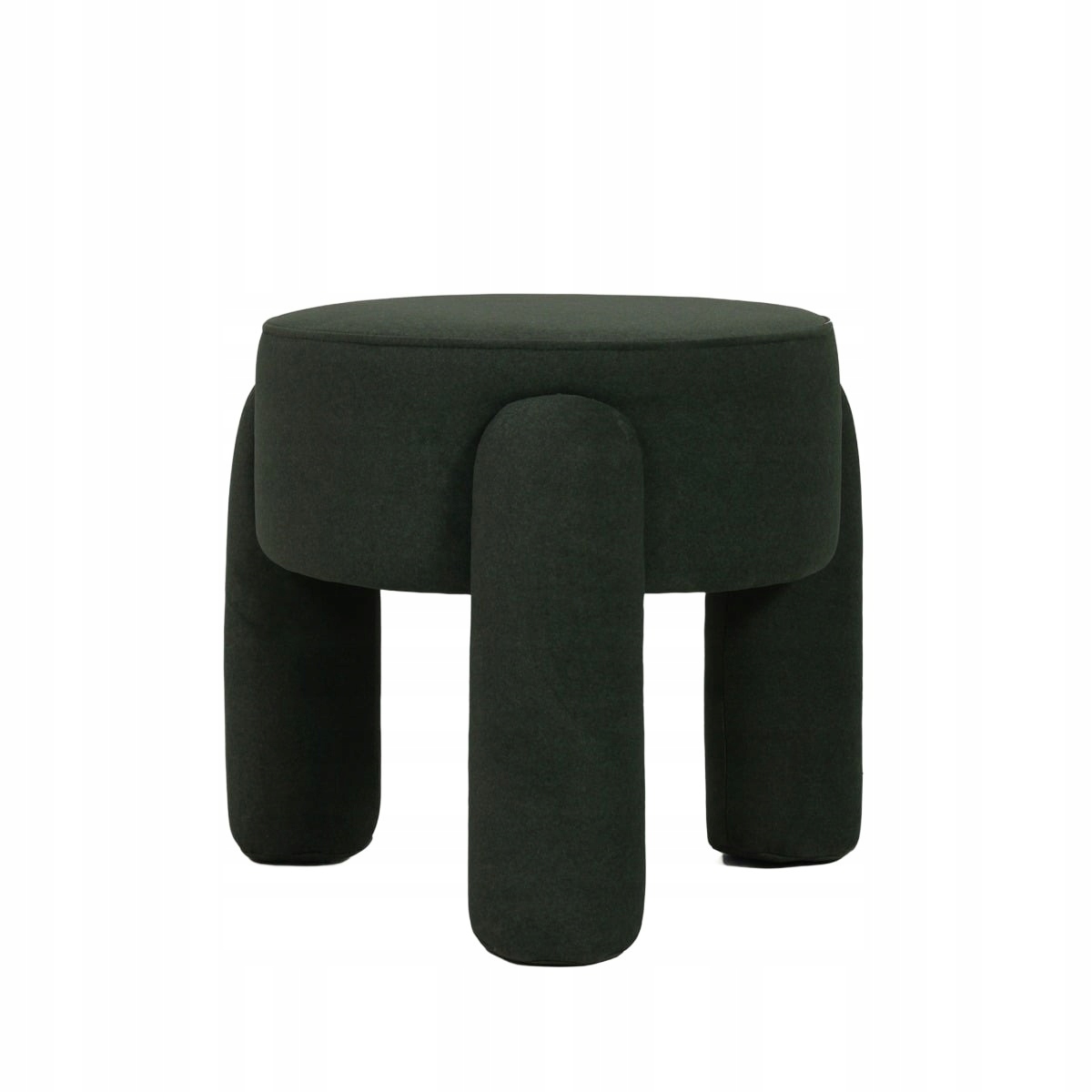 Taburet Ollera v zelené látce 46,5x46,5x41 cm Homla