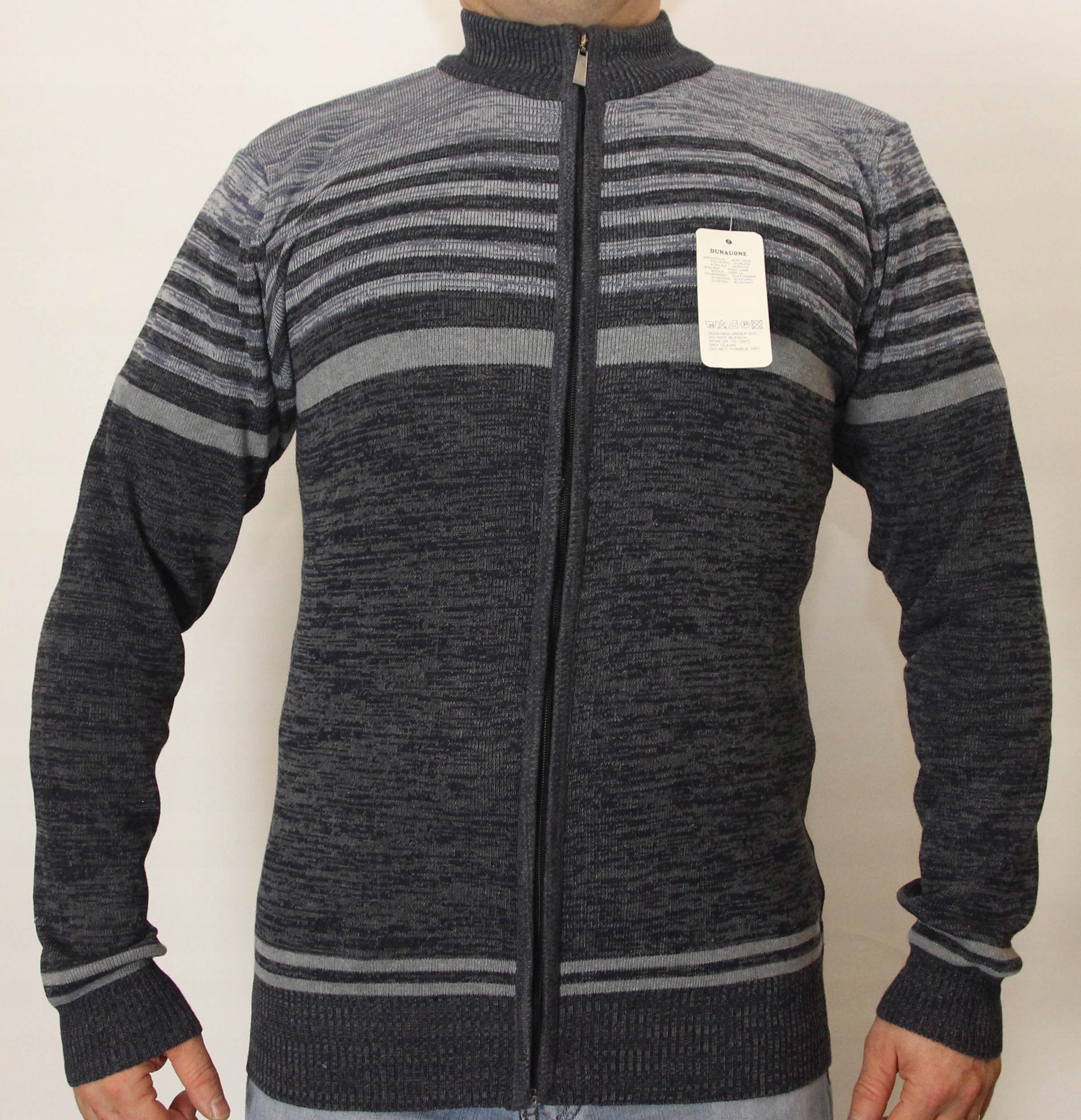 

Sweter Męski Rozpinany Półgolf L