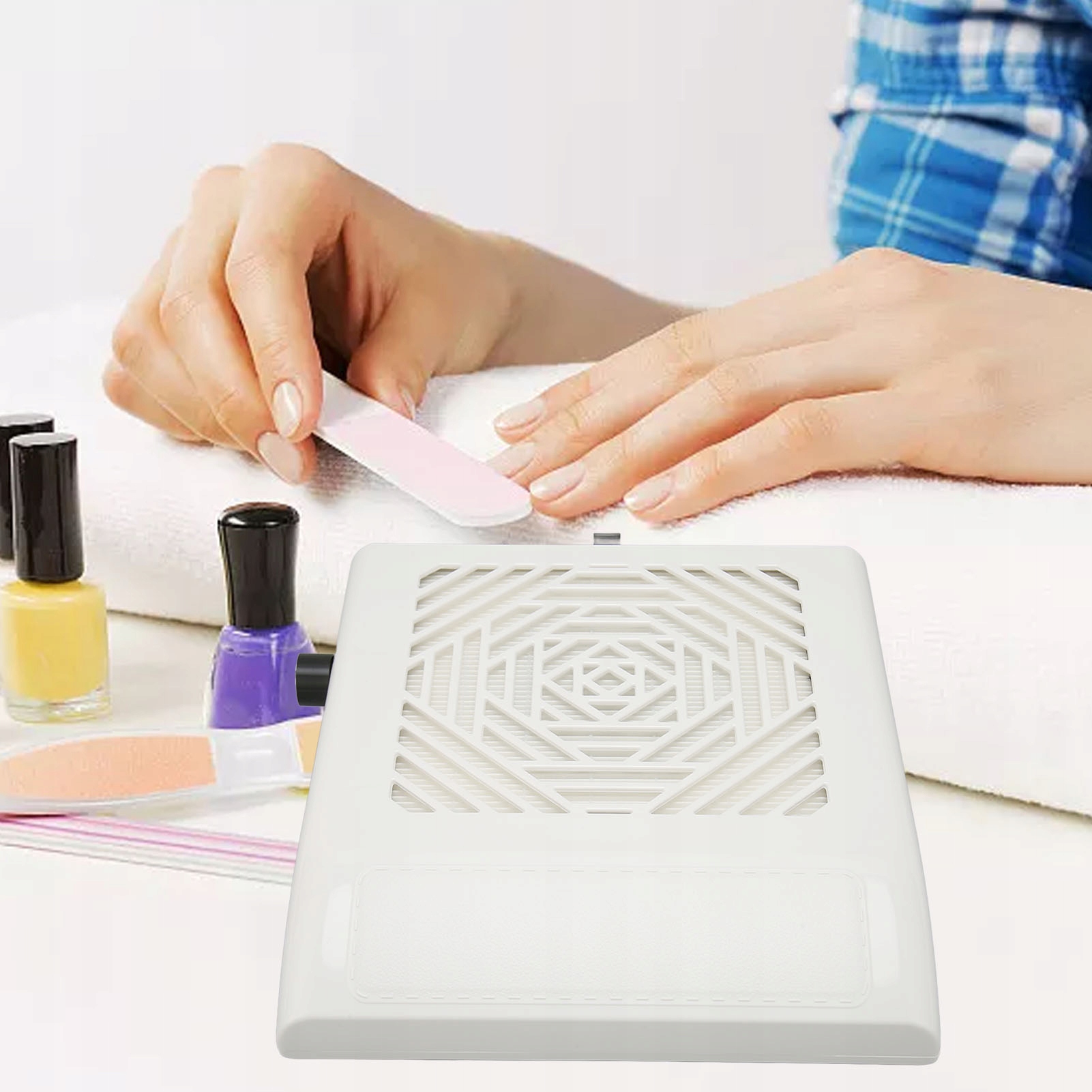 Mocny Pochłaniacz Pyłu Manicure 80W Marka bez marki