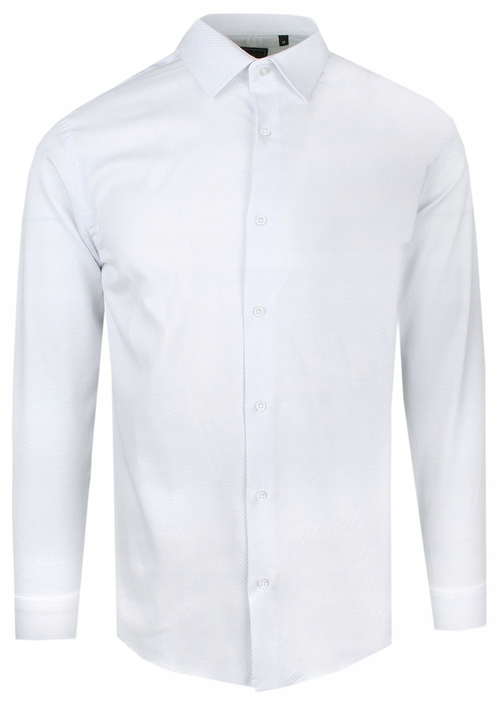 Bílá košile Victorio – Střih – tkanina s texturou – 46/182-188