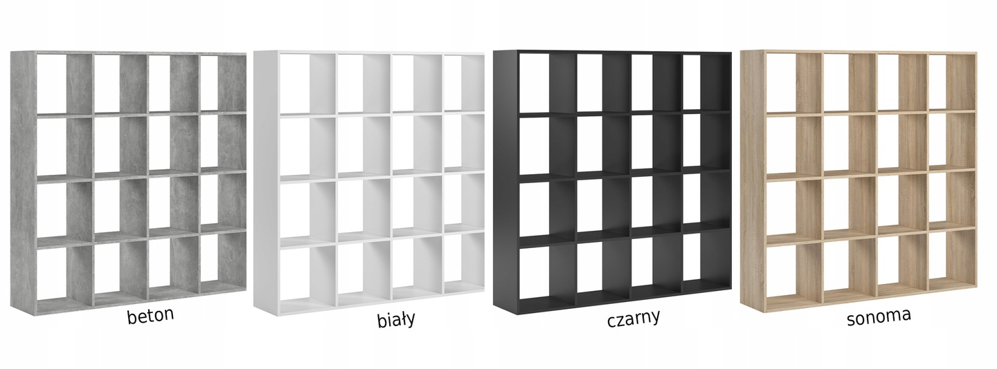 Regał na książki dwustronny Hipokrates Biały Wysokość mebla 138 cm