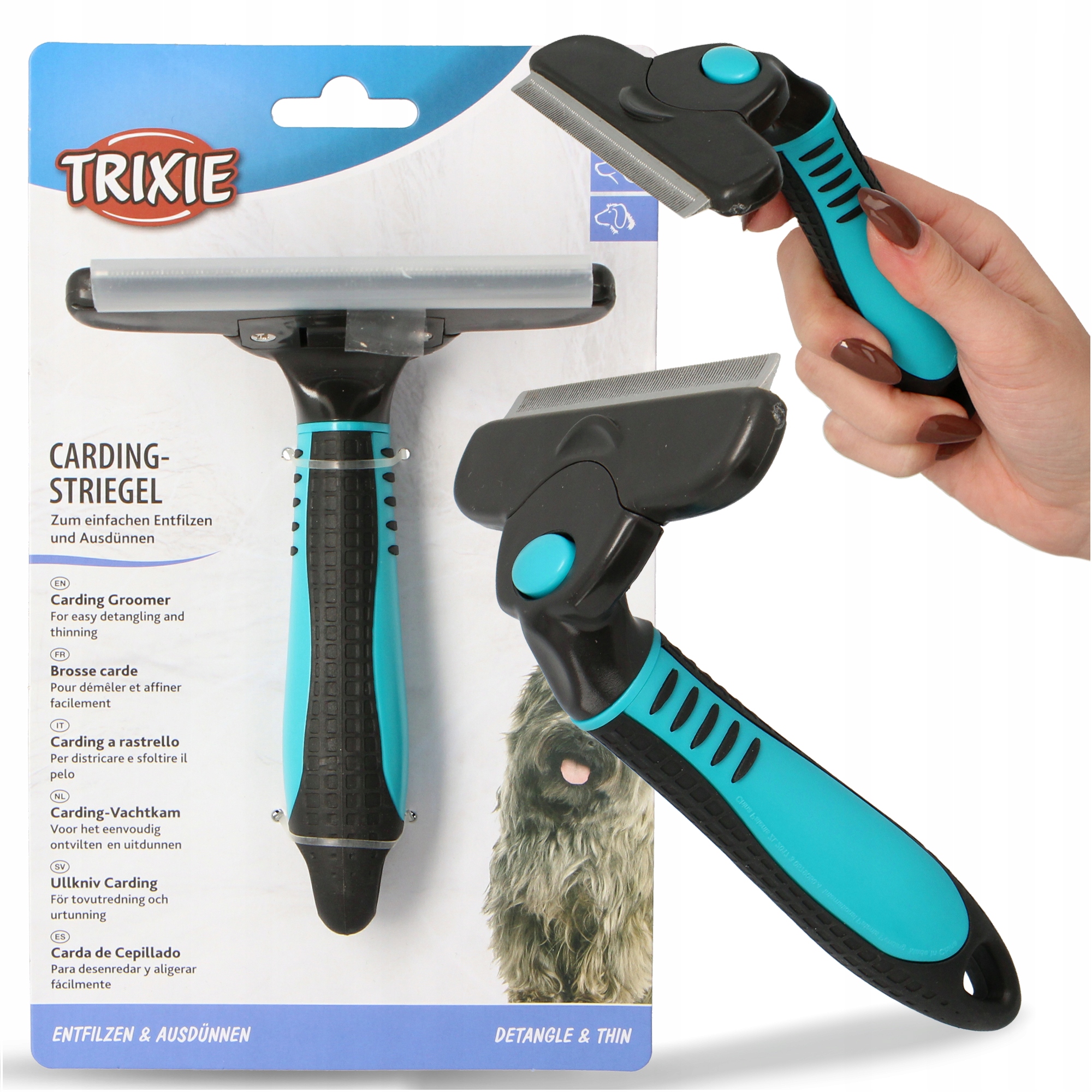 Levně Kartáč Pro Psa Na Česání Krátkosrstých Chlupů Ps T2