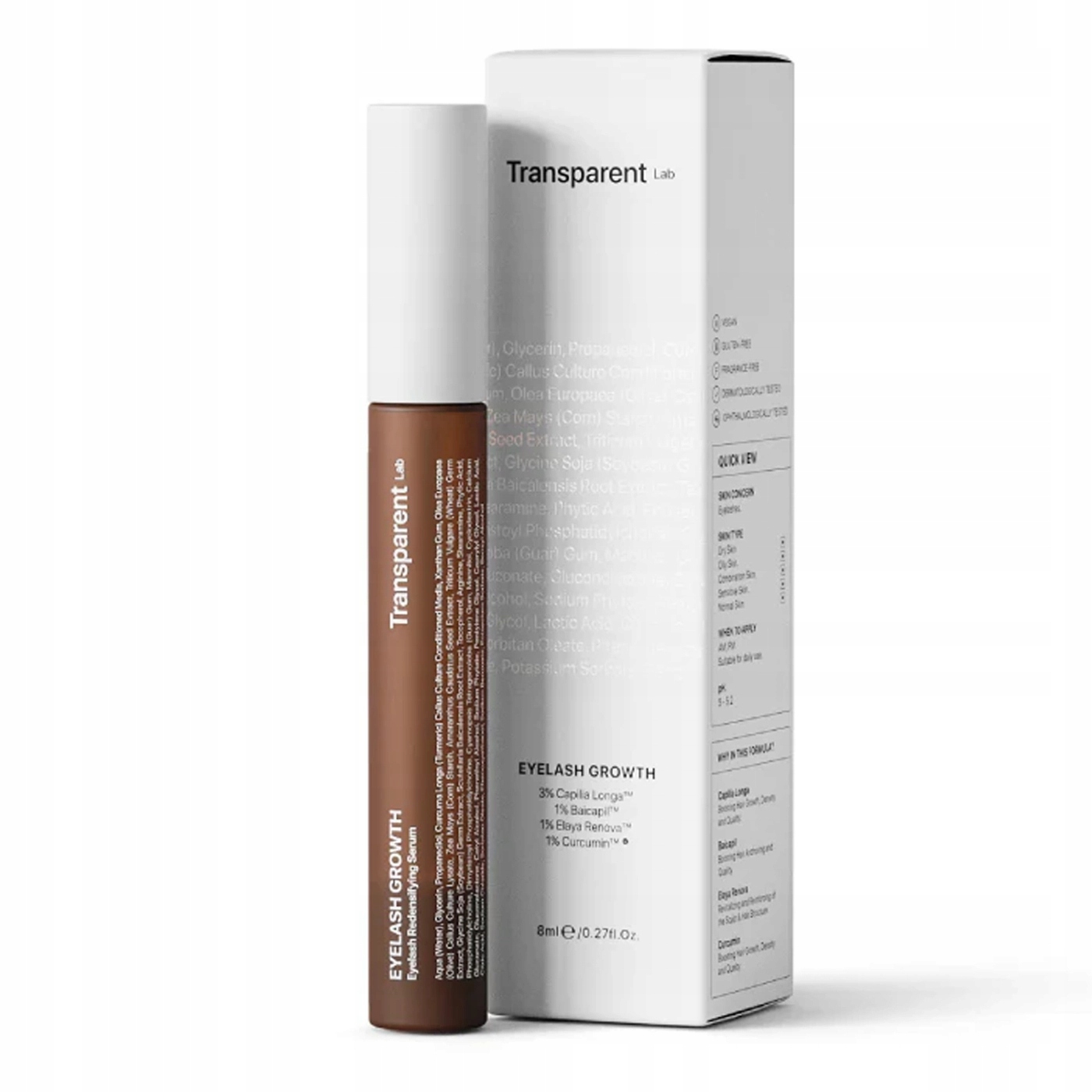 Transparent Lab Sérum pro růst řas Eyelash Growth Serum 8 ml