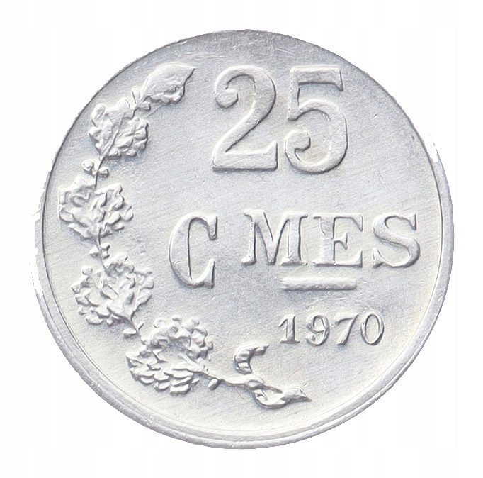 [M33055] Luksemburg 25 centimes 1970 mennicza
