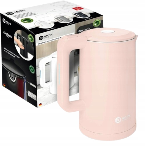 Elektrická varná konvice Balter WK-4-PK 2200W růžová 1.7l úspora a komfort