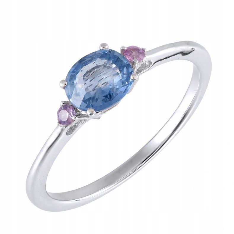 Prstýnek Ag 925 Modrý safír 3789-R-NBS-WP vel.17