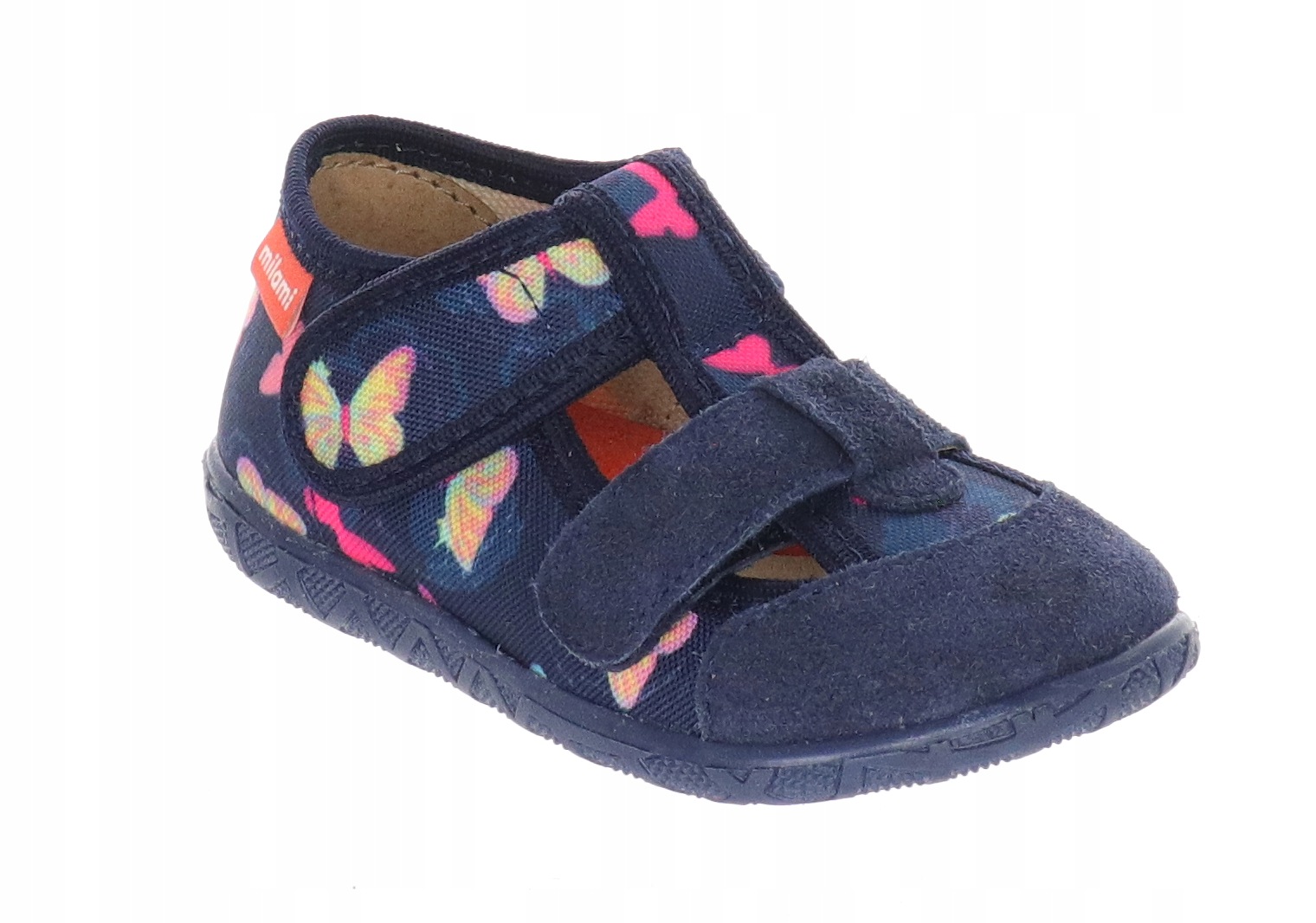 Milami kapcie ze skórzaną wkładką 118 BR-37 Blue r.21