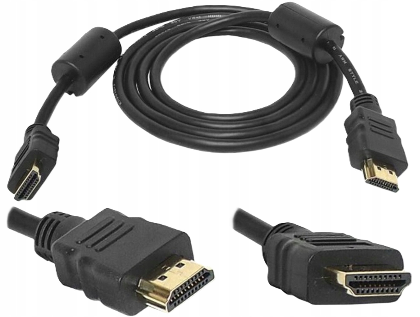 Przewód Hdmi-hdmi Professional Kabel Czarny 1,5M