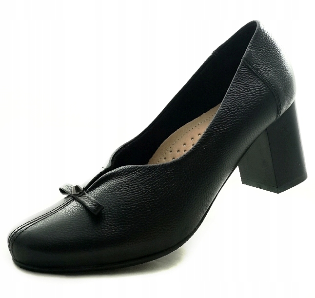 Elegantní klasické kožené lodičky 9608