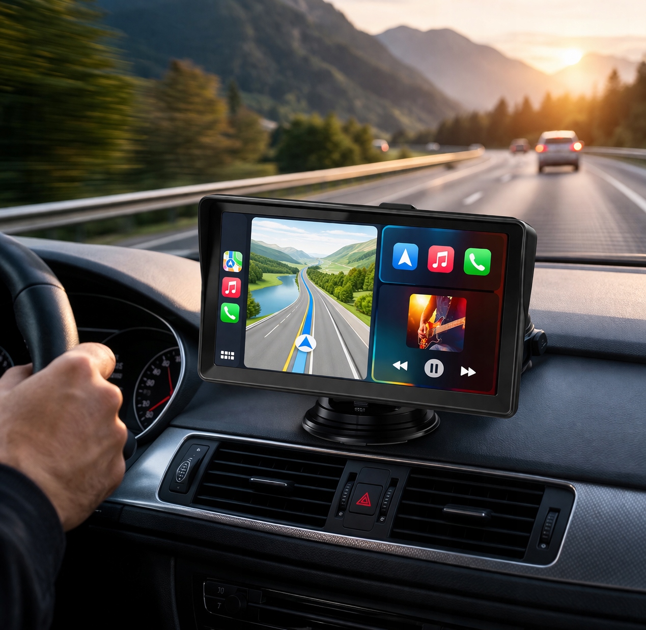 Monitor samochodowy 7" CarPlay Android Auto X5300 kamera cofania BT WiFi