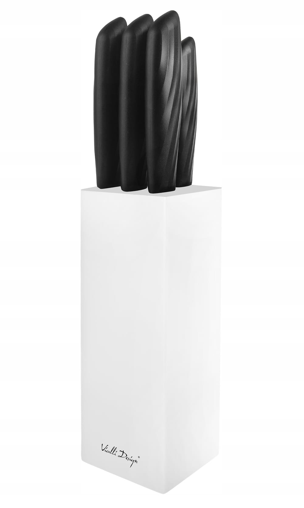 Sada nožů v bílém bloku 5 ks Caro