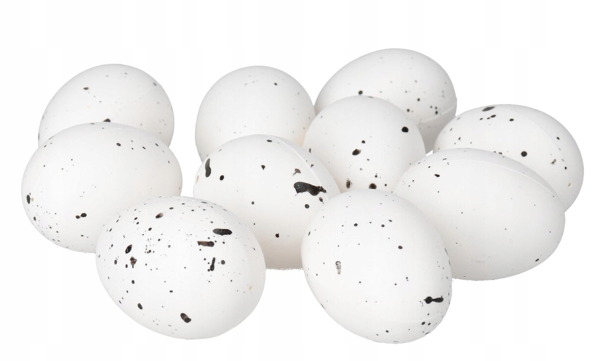 JAJKA PLASTIKOWE NAKRAPIANE PISANKI JAJKO 9 SZT