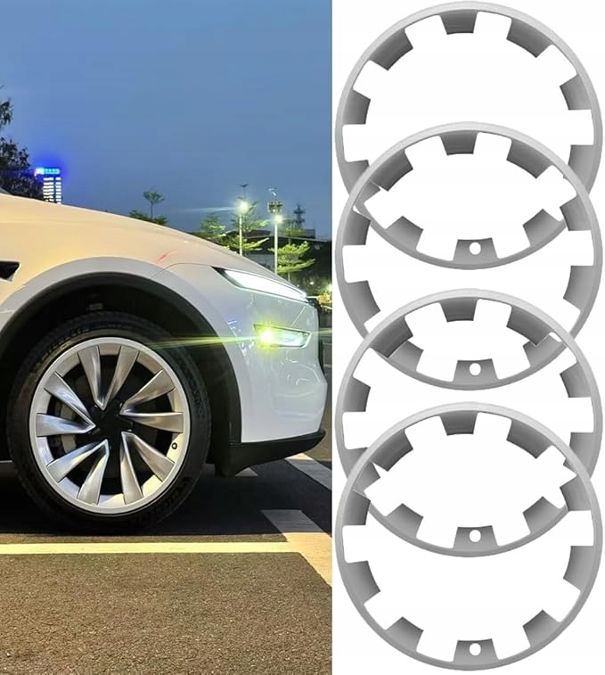 Kryt Ráfika Kolesa Proti Poškriabaniu 20-PALCOVÁ Záplata Tesla 4