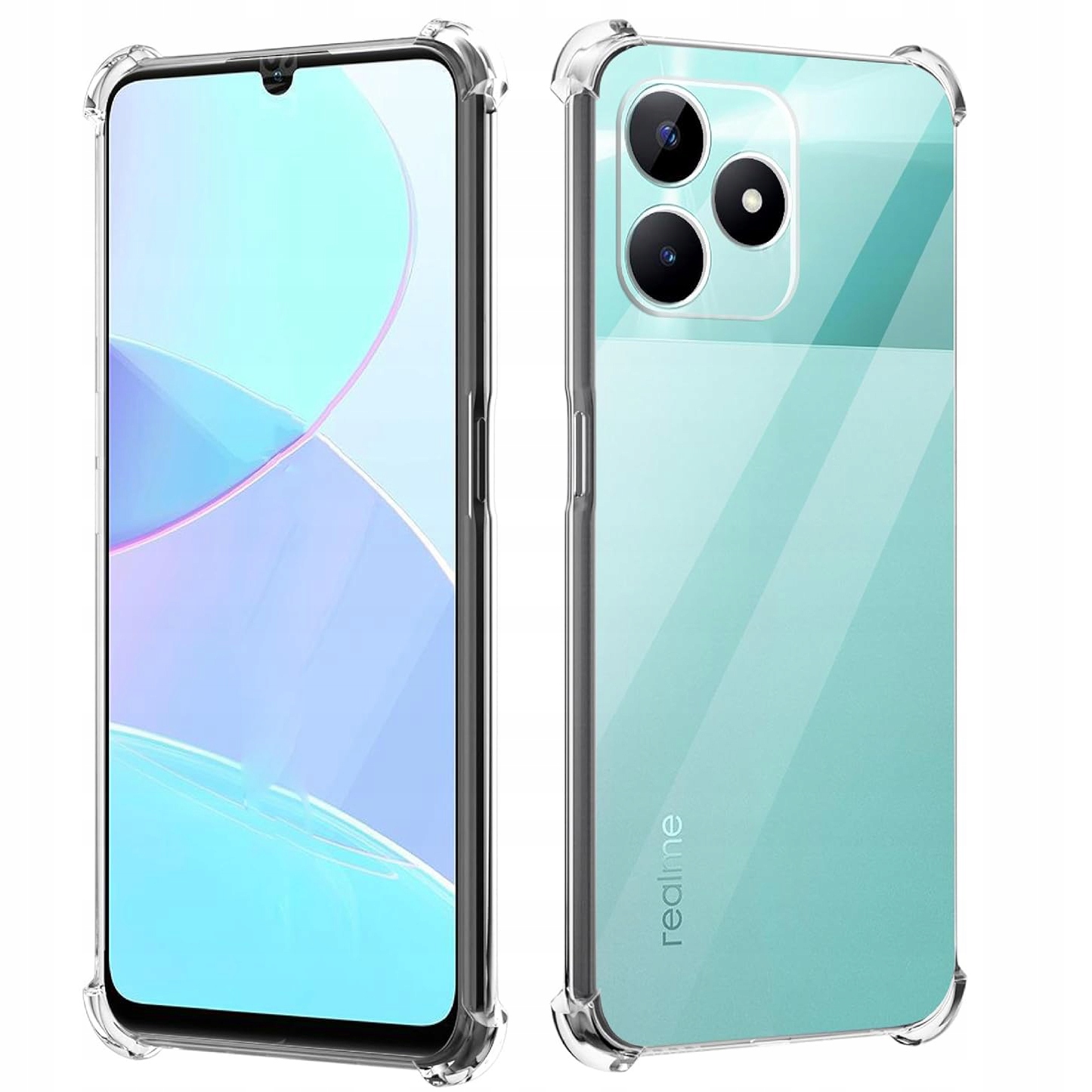 POUZDRO pro REALME NOTE 50 ANTI SHOCK OSTROV NA FOTOAPARÁT + SKLO