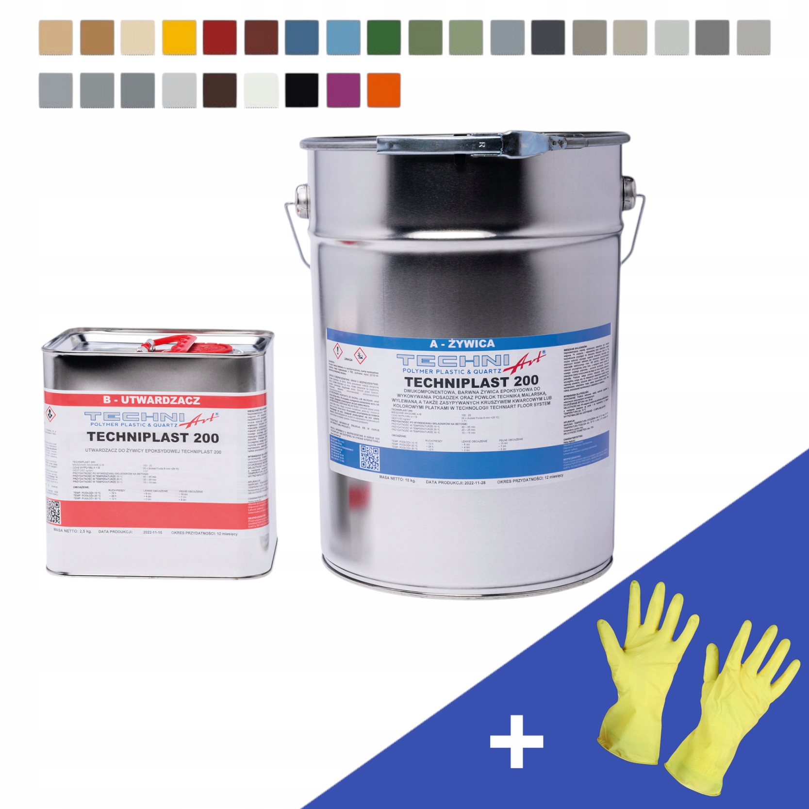 Epoxidová pryskyřice na podlahy 12,5 kg Šedá RAL7001