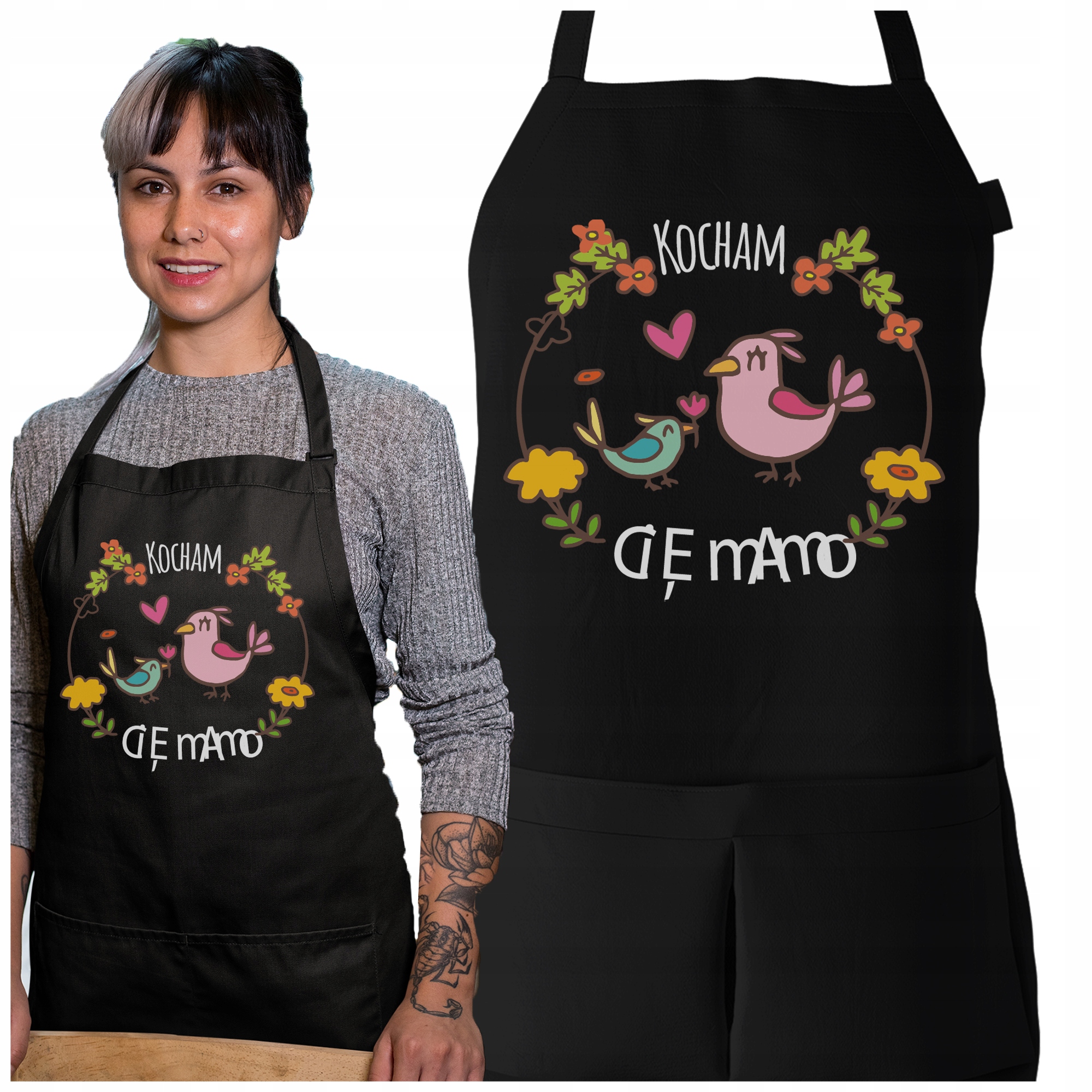 

Fartuch Kocham Cie Mamo Dla Kochanej Mamy