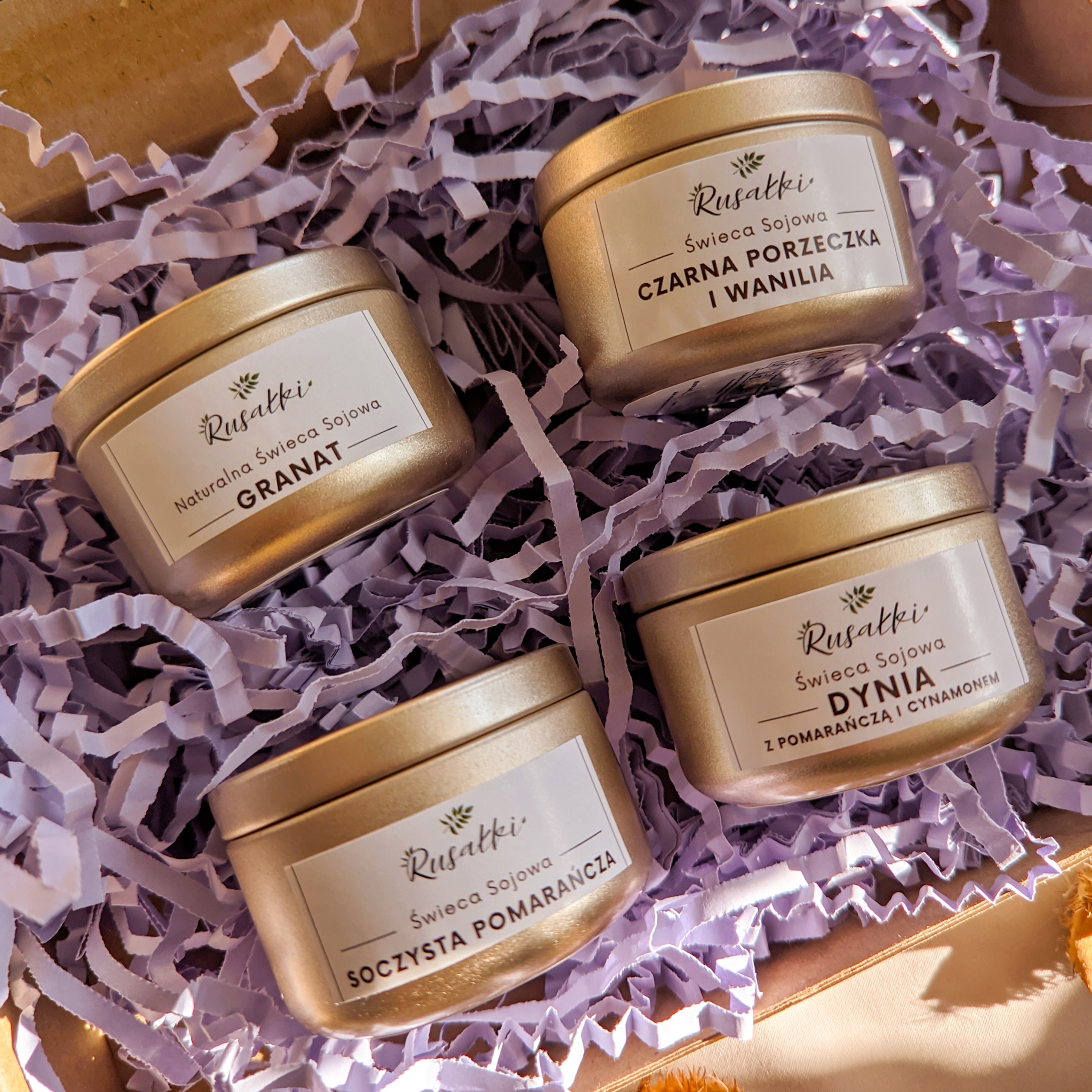 Fruity Aroma Sada sójových svíček s ovocnými vůněmi malé svíčky