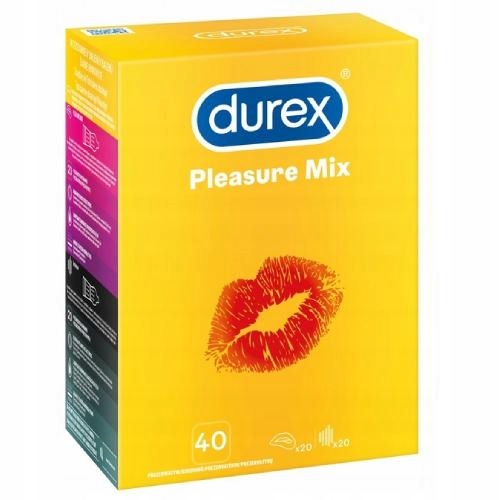 

Durex Pleasure Prezerwatywy mix, 40 sztuk